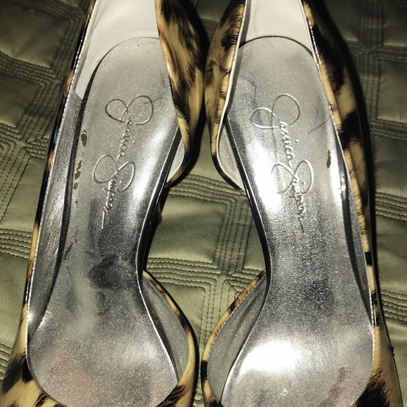 Jessica Simpson animal print heels - Picture 2 of 5